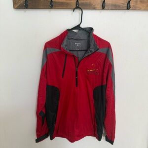 Antigua Red STL Cardinals Windbreaker